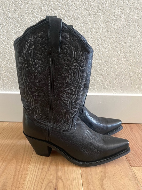 Masterson Shoes - NWT Masterson Boot Co Black Leather Embroidered Western Cowboy Boots 7.5